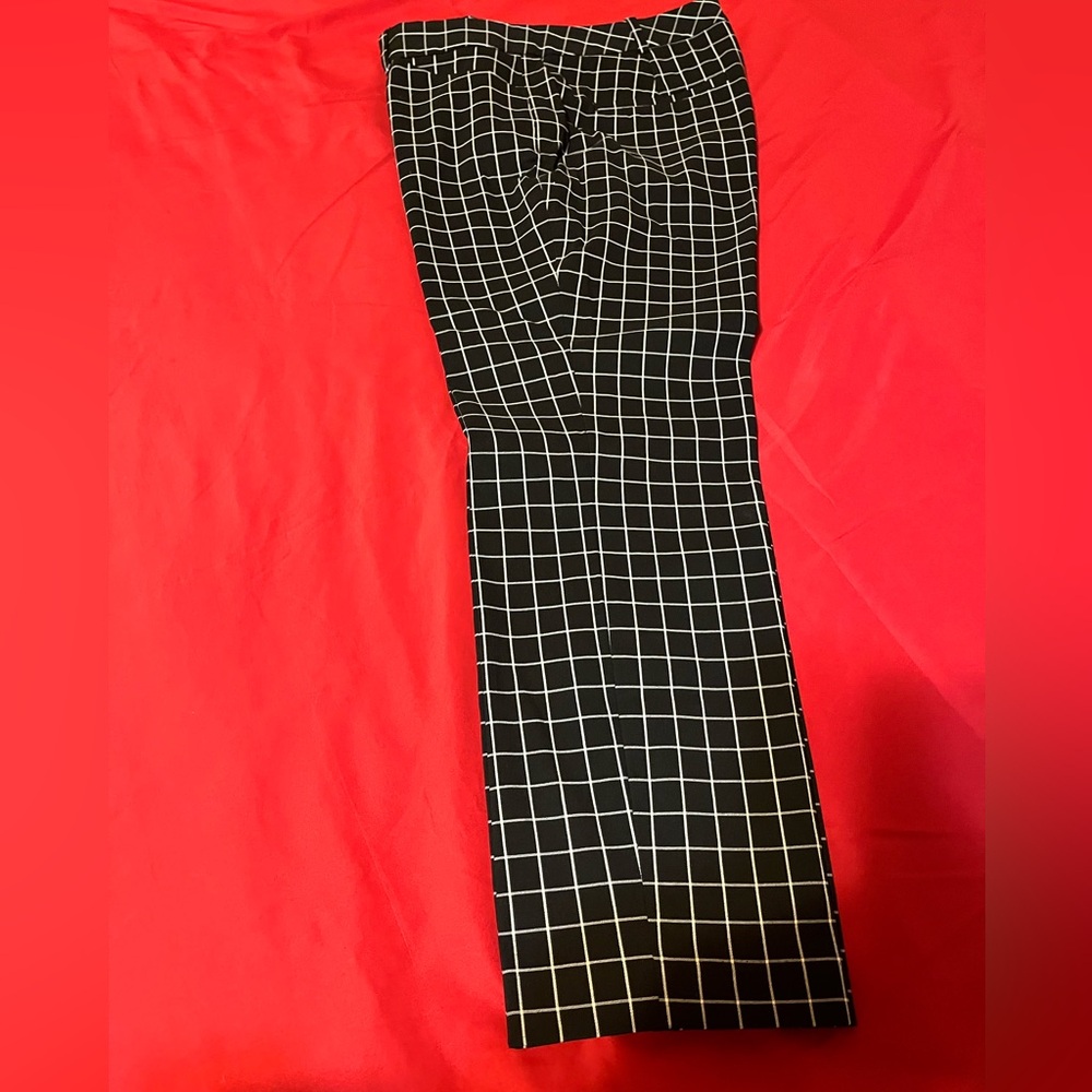 Women’s Black and White Checkered Pants